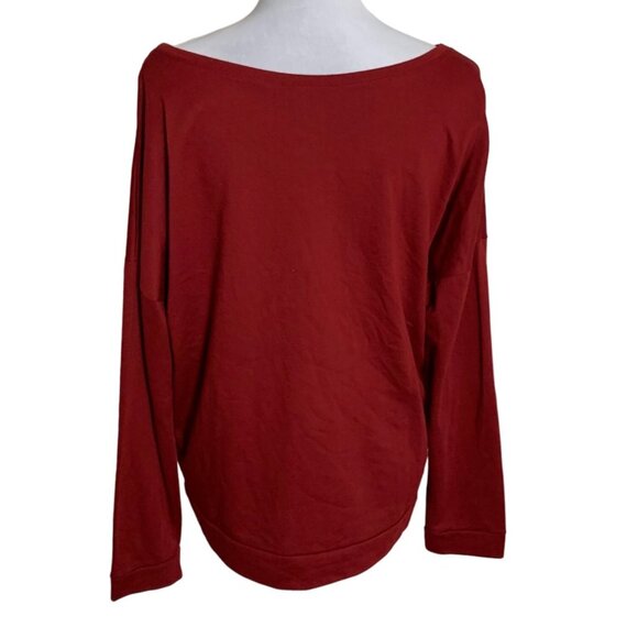 V is for Vodka Shirt Sz XXL Single Lady Valentines Day Long Sleeve Maroon Funny - Picture 2 of 12